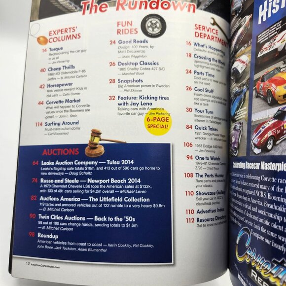 Keith Martins Sports Car Market September 2014 Magazine Bull Market - Picture 2 of 2